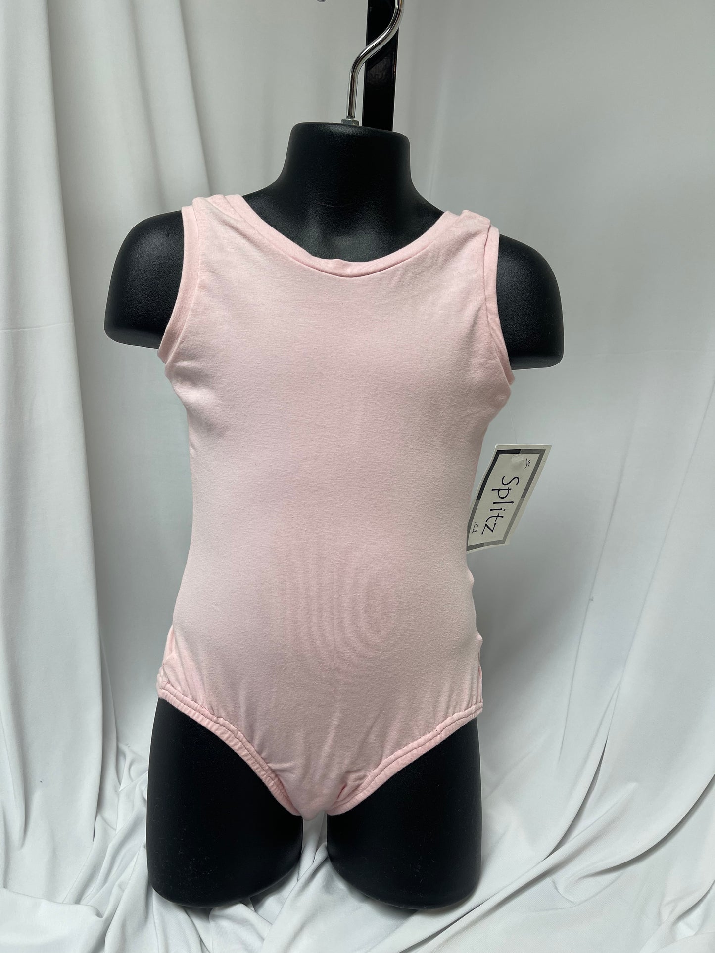 Dance leotard- Tank Pink Cotton/ Lycra