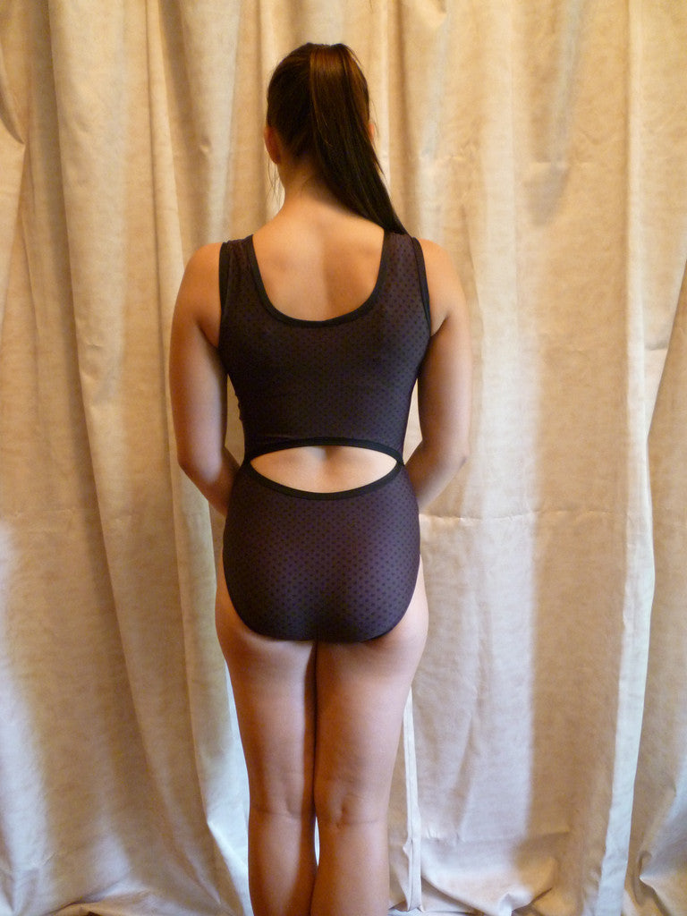 Open Back - Brown/Black Dots