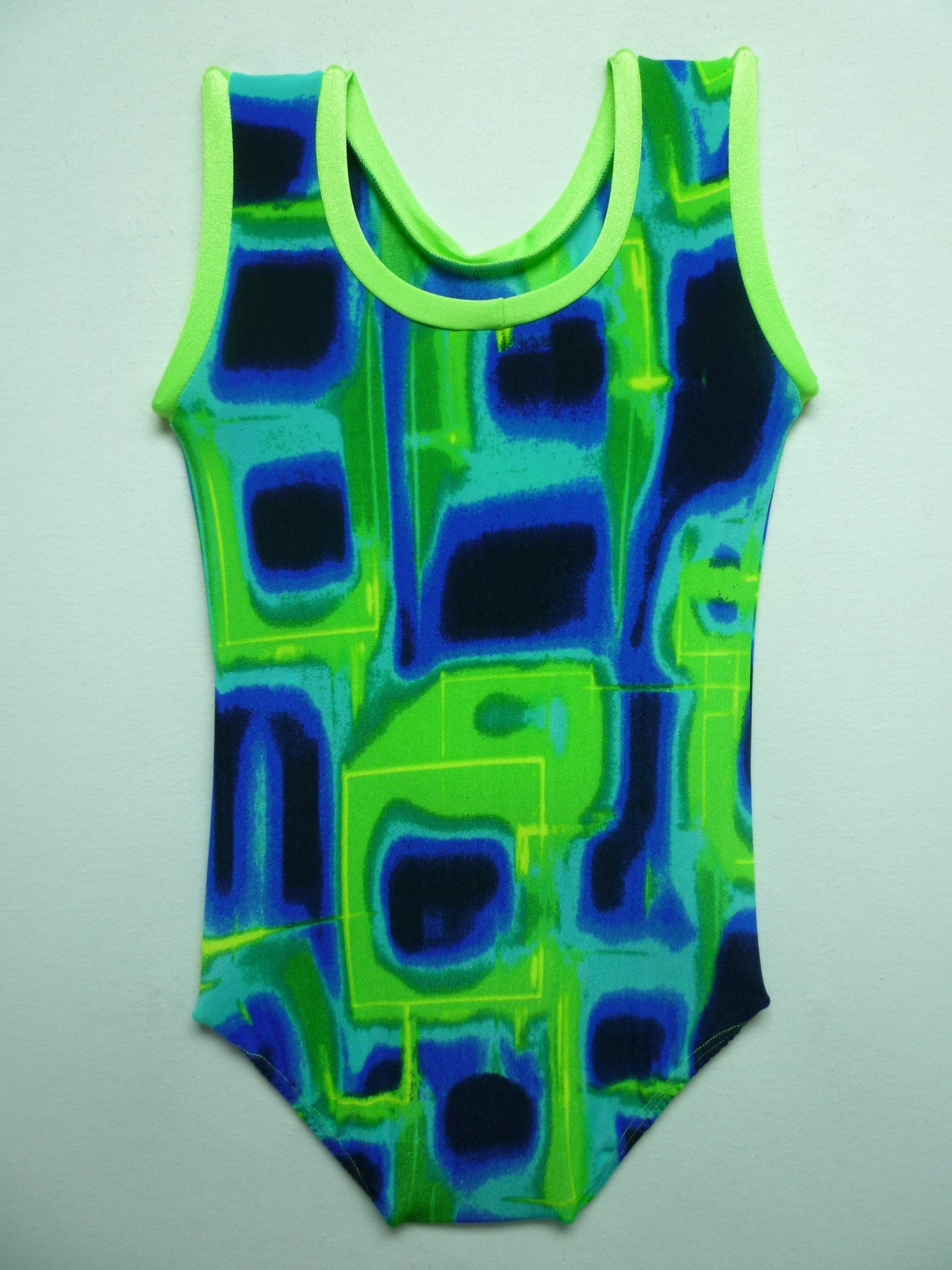 Lime Geo Tank Bodysuit