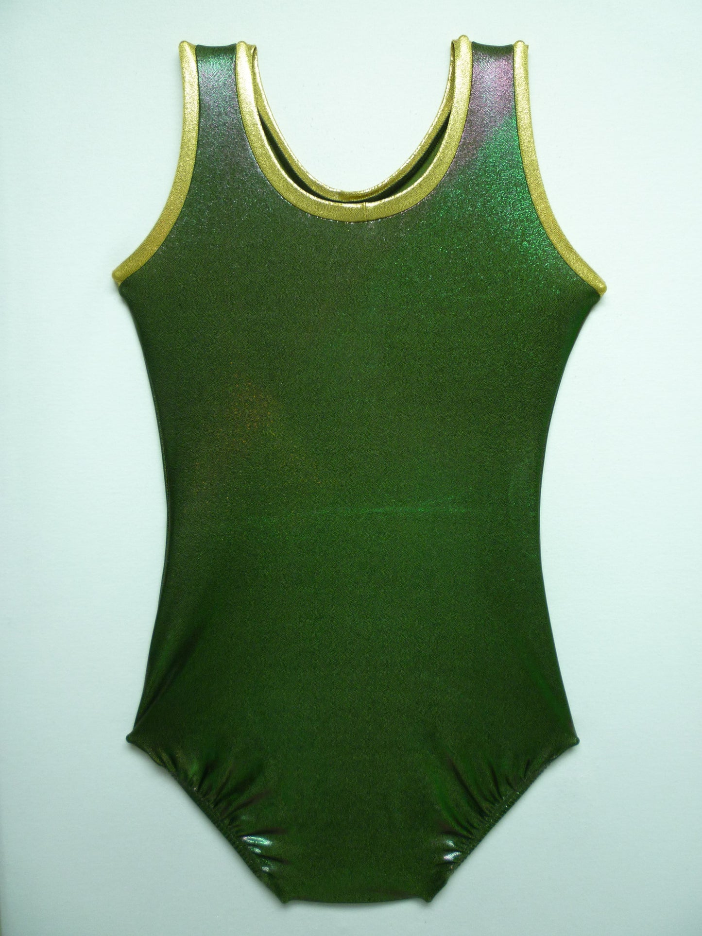 Geometric 3B Olive Mystique Tank Bodysuit