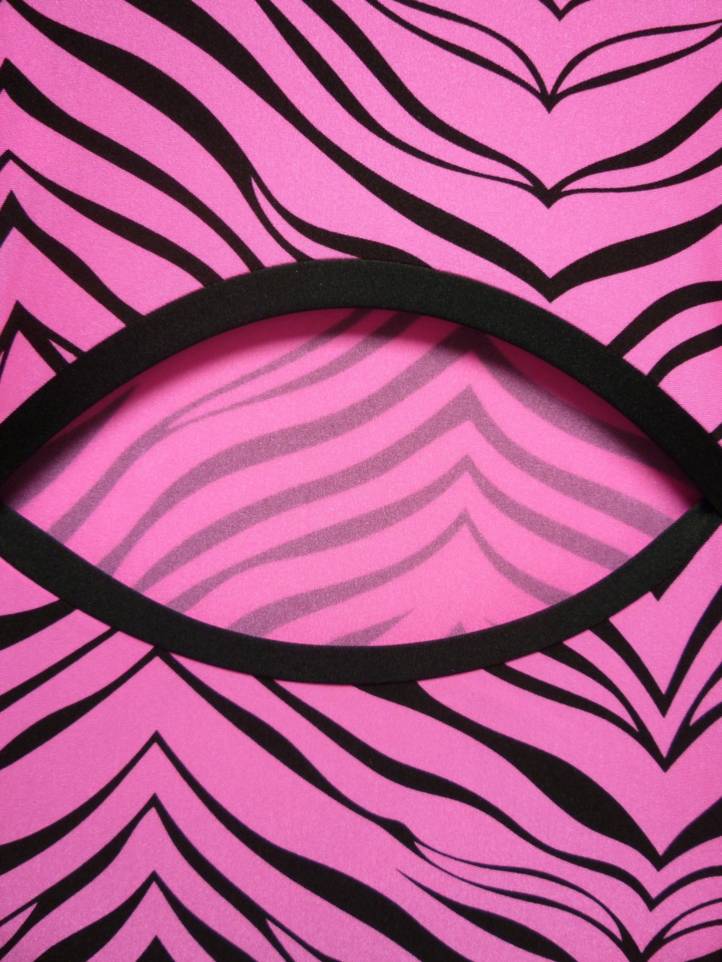 Open Back - Zebra Pink Tank Bodysuit