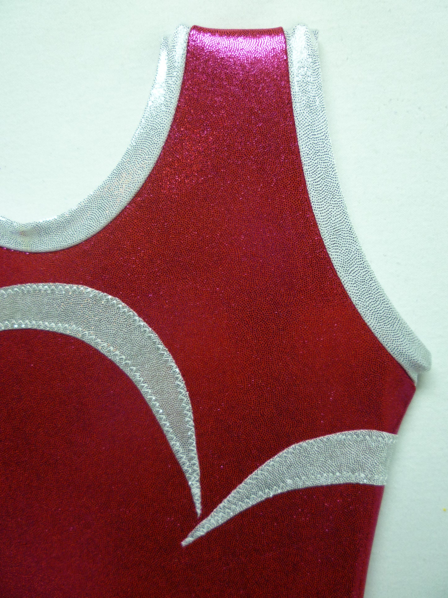 Heart - Open Wrap Berry Volcano Mystique Tank Bodysuit