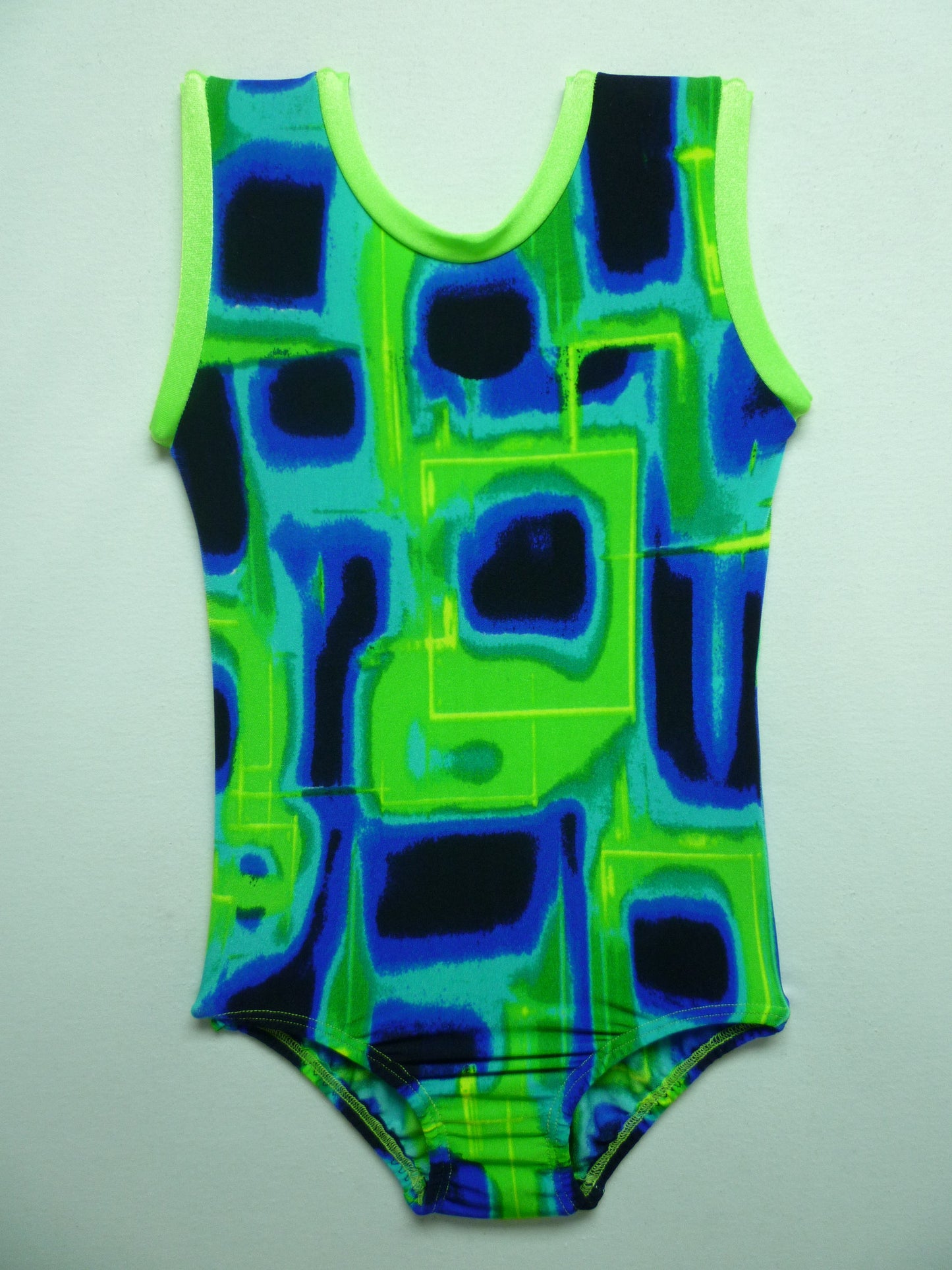 Lime Geo Tank Bodysuit