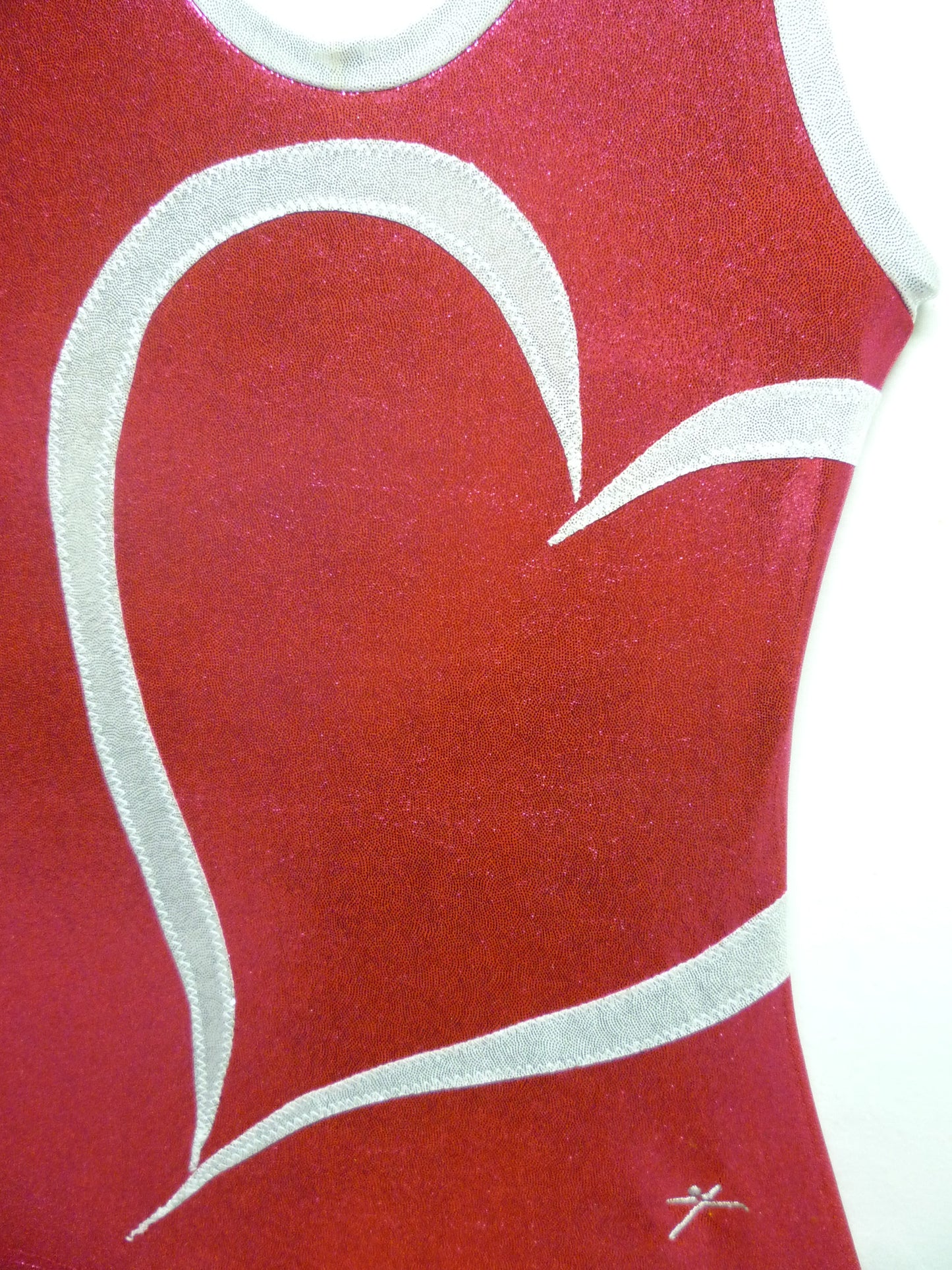 Heart - Open Wrap Berry Volcano Mystique Tank Bodysuit