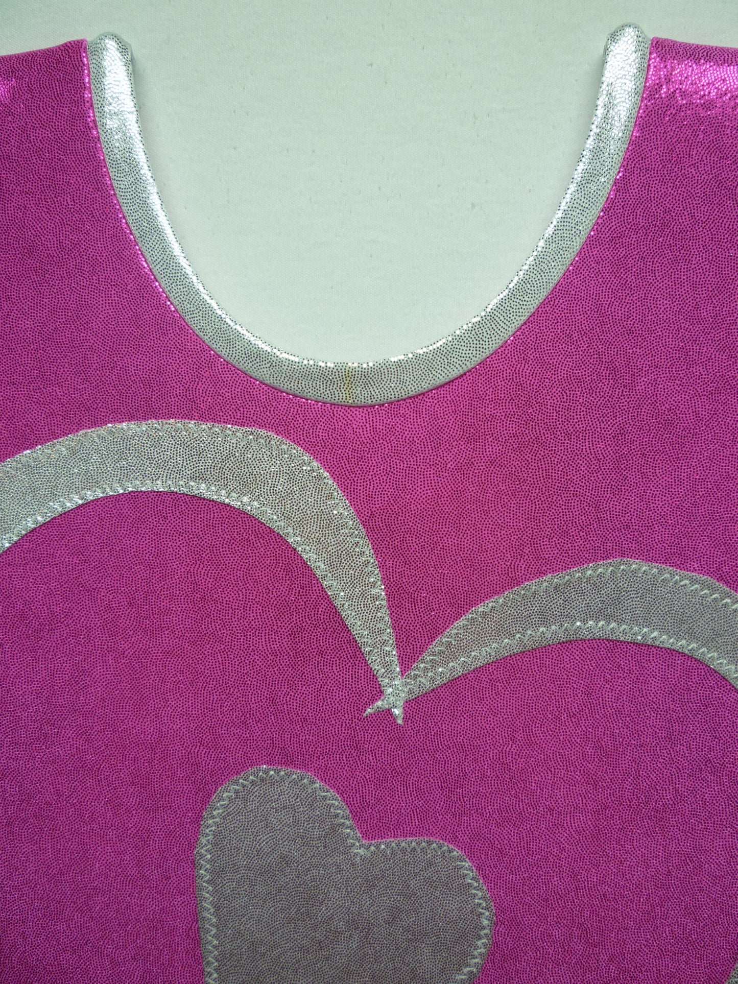 Heart - Open plus 2 Fushia Mystique Tank Bodysuit