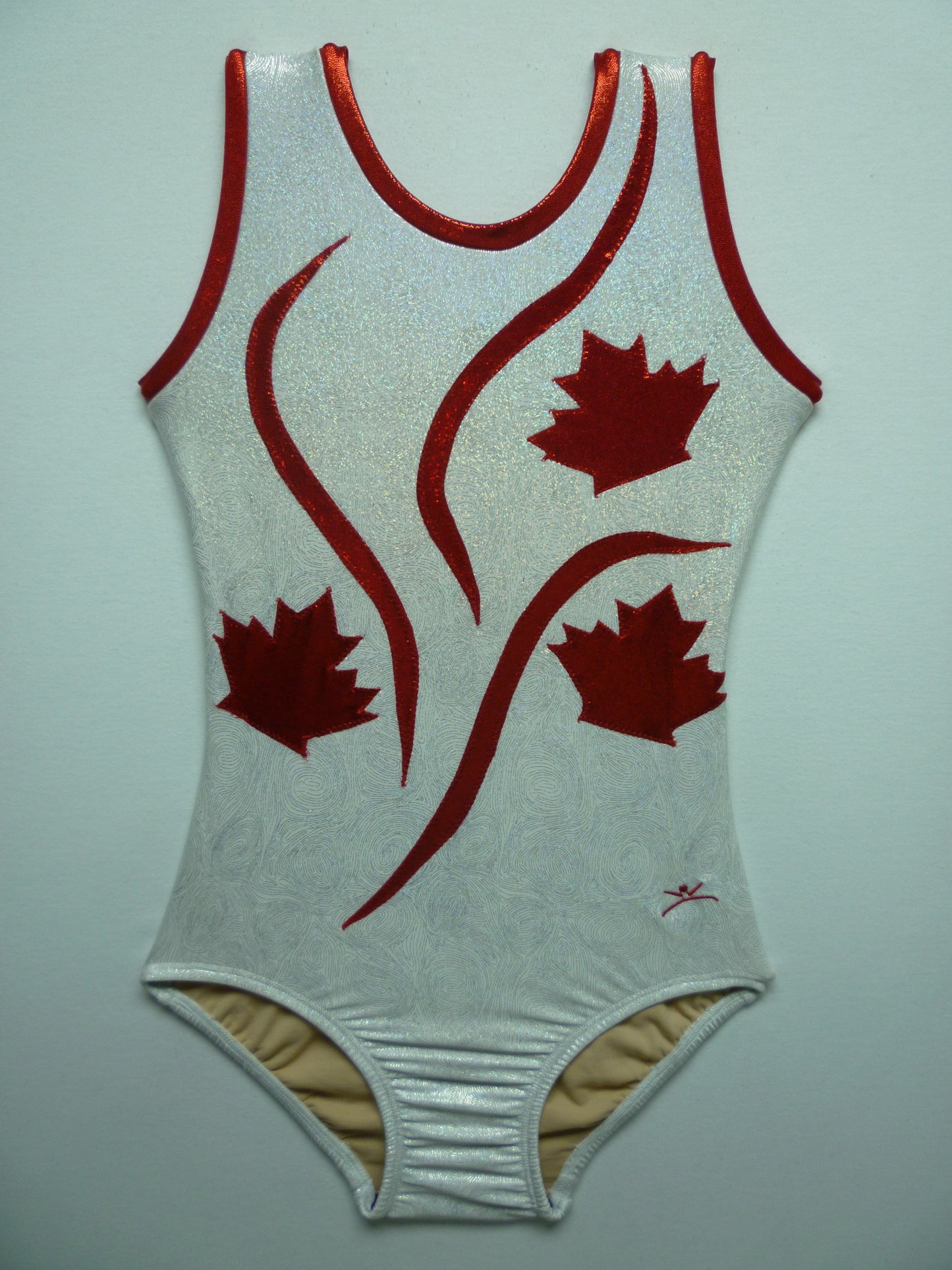 Canada 3 White Swirl Tank Bodysuit- Sale