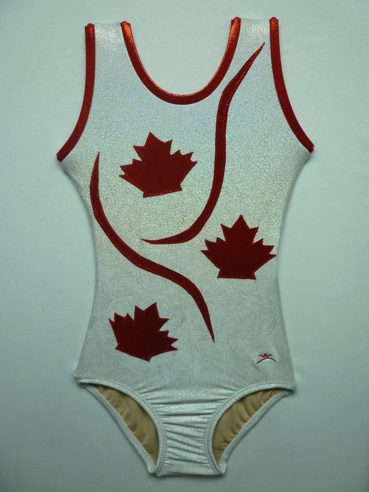 Canada 6 White Swirl Tank Bodysuit