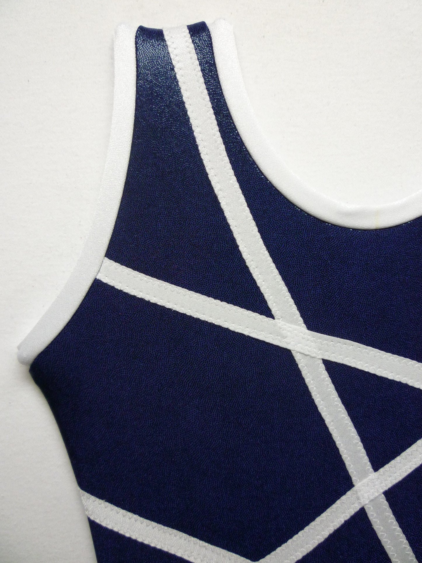 Lines Navy Black Mystique Tank Bodysuit