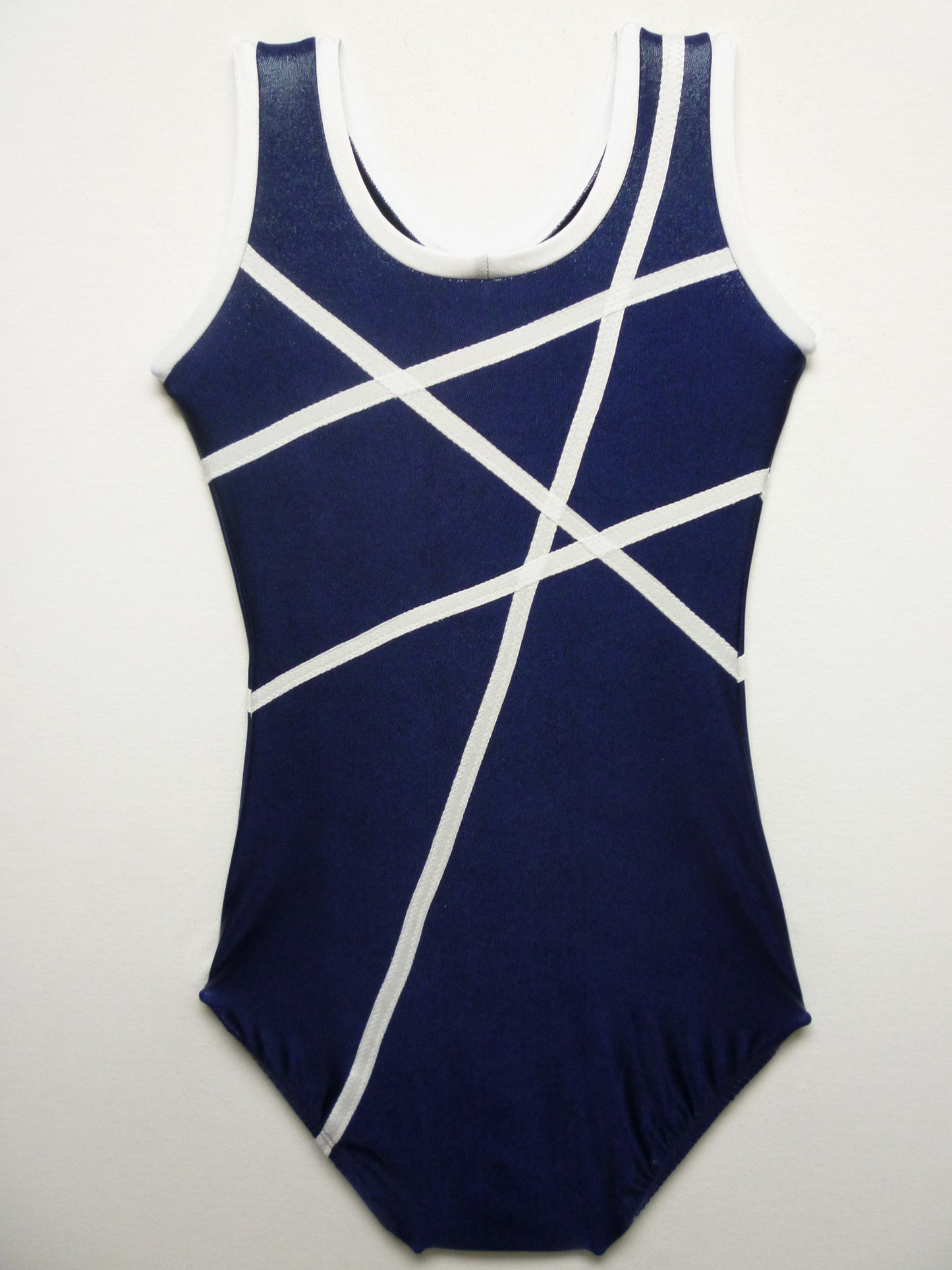 Lines Navy Black Mystique Tank Bodysuit