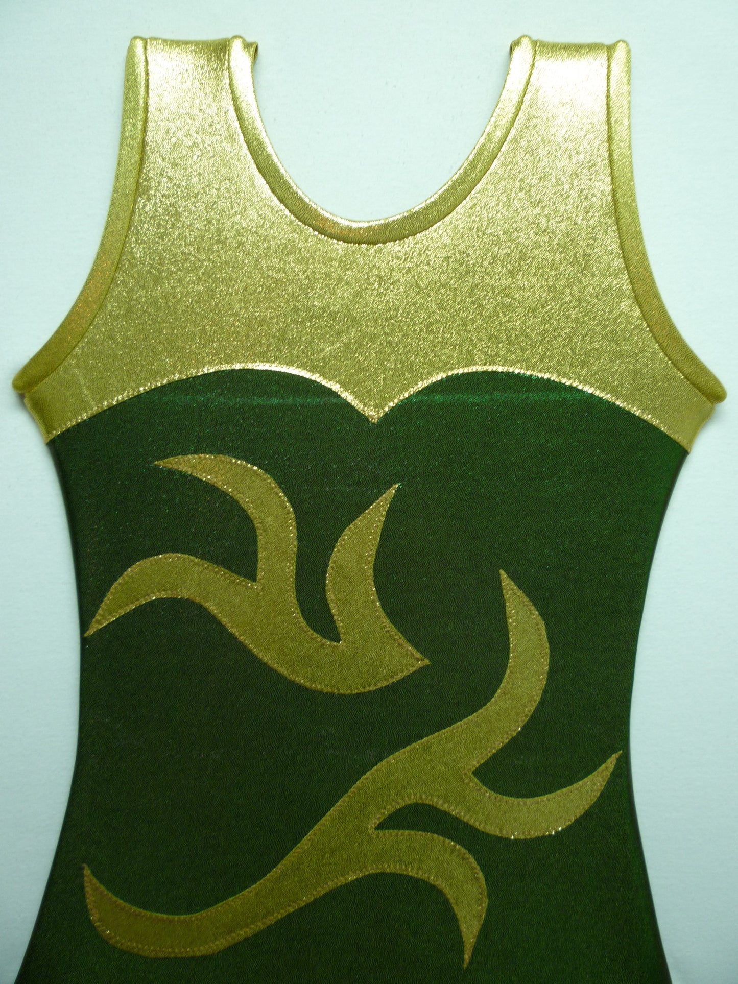 Sweetheart Neckline 2 Vines B Olive Mystique Tank Bodysuit