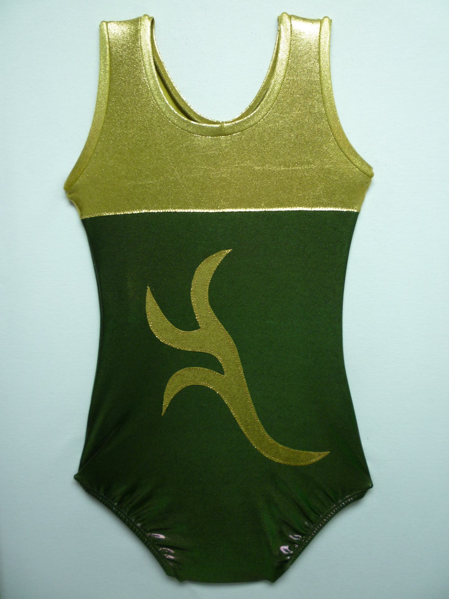 Sweetheart Neckline 2 Vines B Olive Mystique Tank Bodysuit