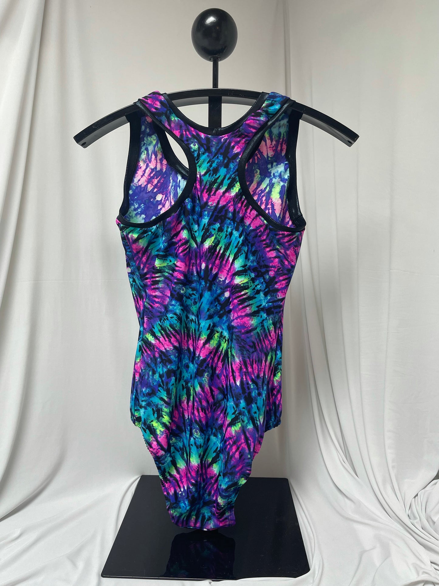Tye Dye Racer Back Bodysuit w/ Black edges