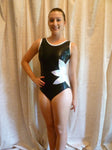 Black Mystique w/Silver Star- Tank Bodysuit