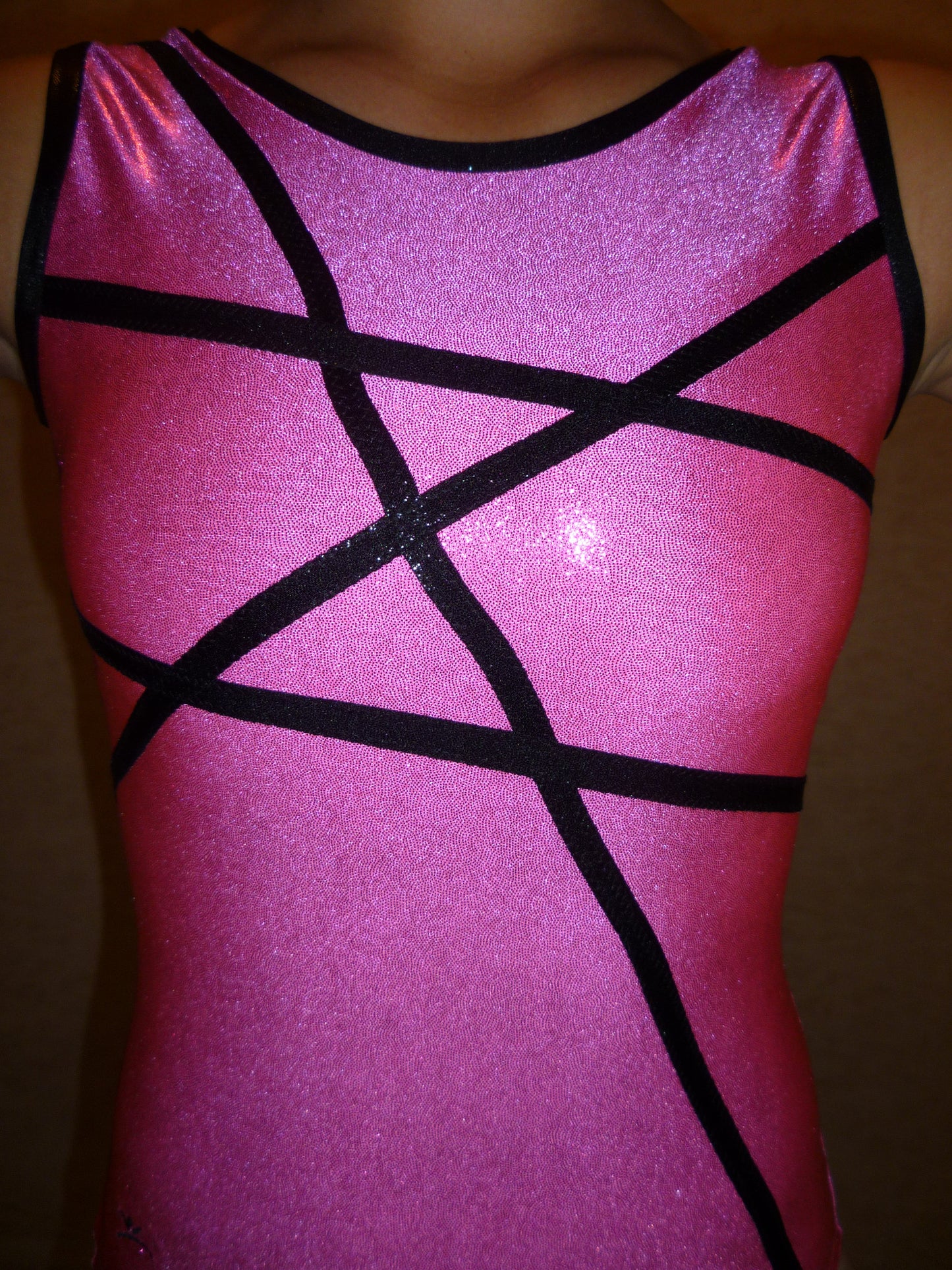 Lines Pink Mystique Tank Bodysuit