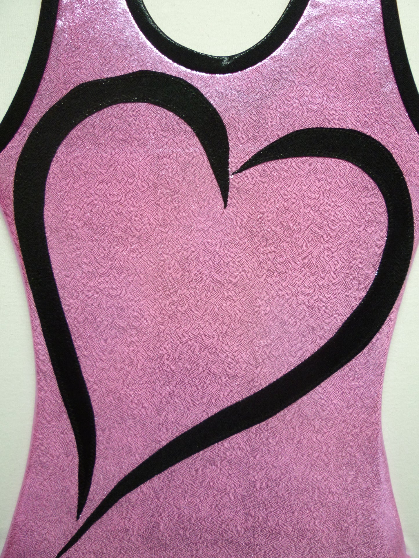Heart - Open Light Pink Mystique Tank Bodysuit