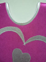 Heart - Open plus 2 Fushia Mystique Tank Bodysuit