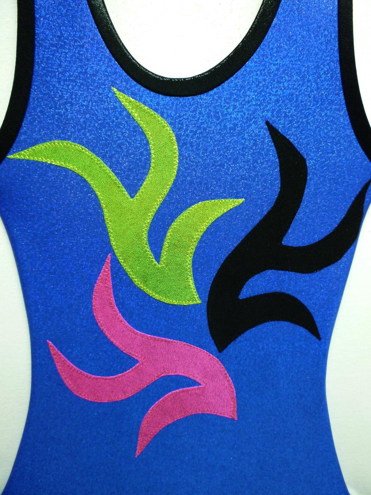 Triple B Vine Royal Blue Micro-Dot Tank Bodysuit