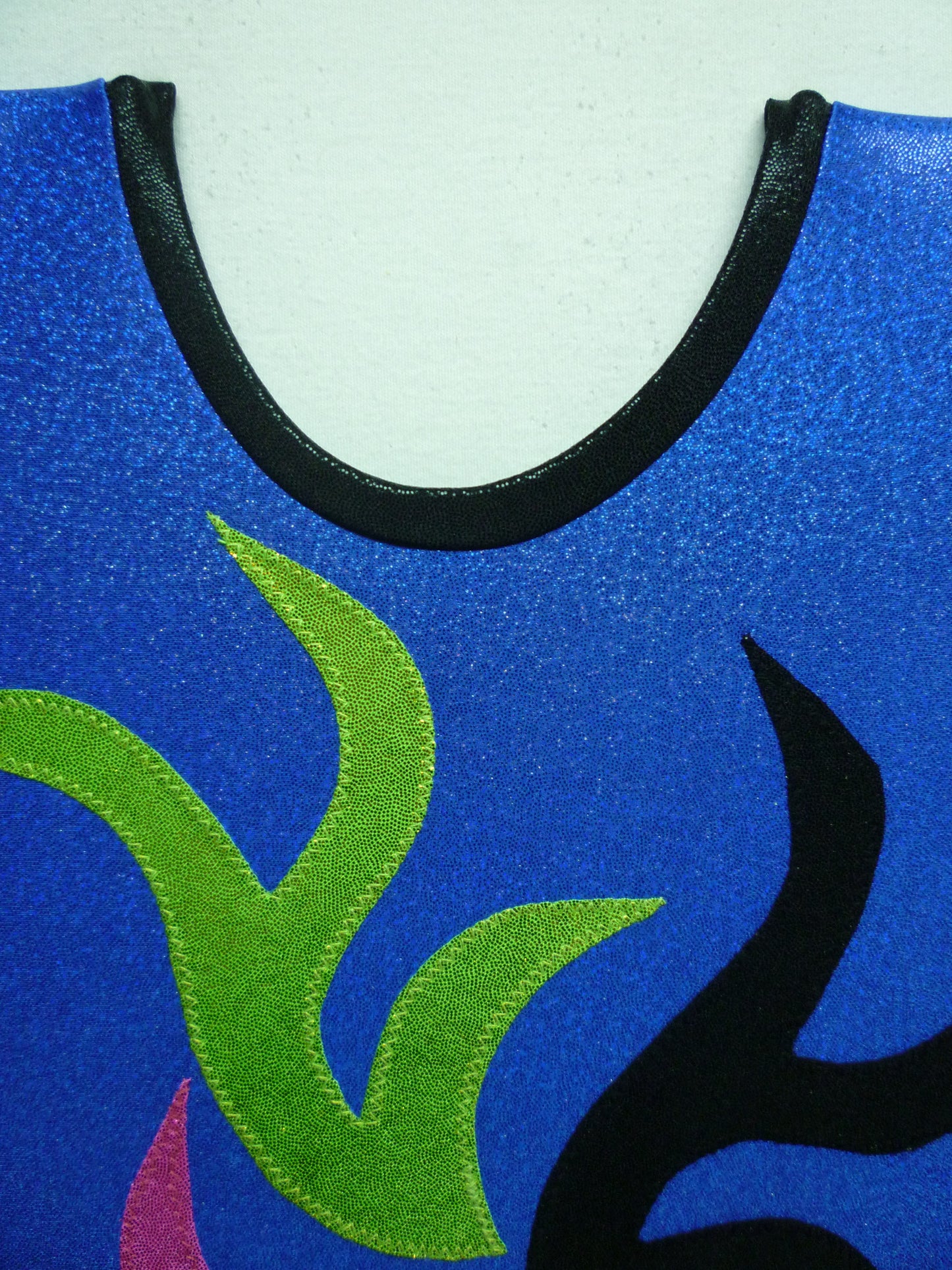 Triple B Vine Royal Blue Micro-Dot Tank Bodysuit