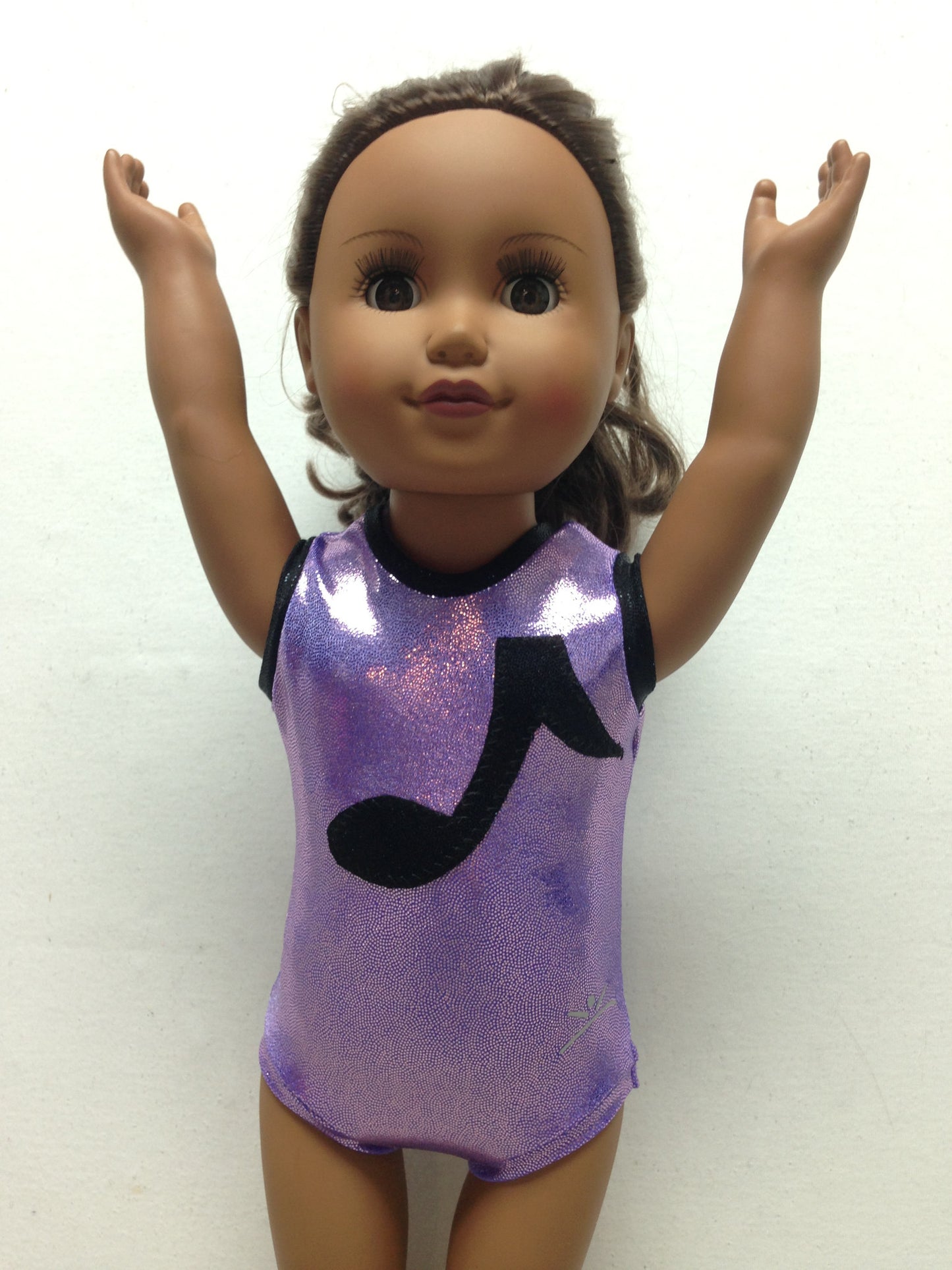 Doll Bodysuit - Lilac w/ Black Note