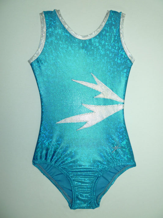 Frost 2 Turquoise Cracked Glass Tank Bodysuit