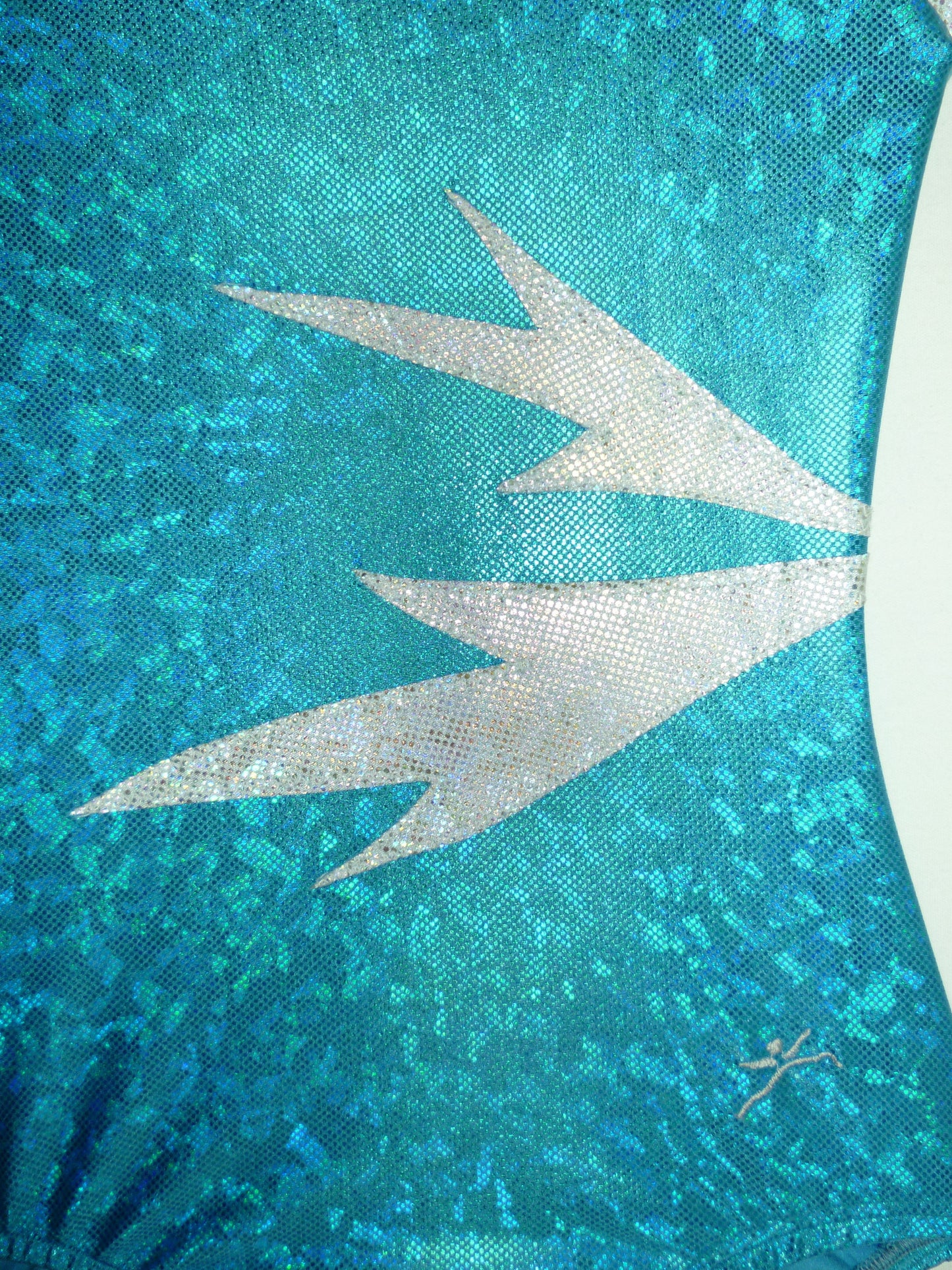 Frost 2 Turquoise Cracked Glass Tank Bodysuit