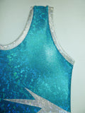 Frost 2 Turquoise Cracked Glass Tank Bodysuit