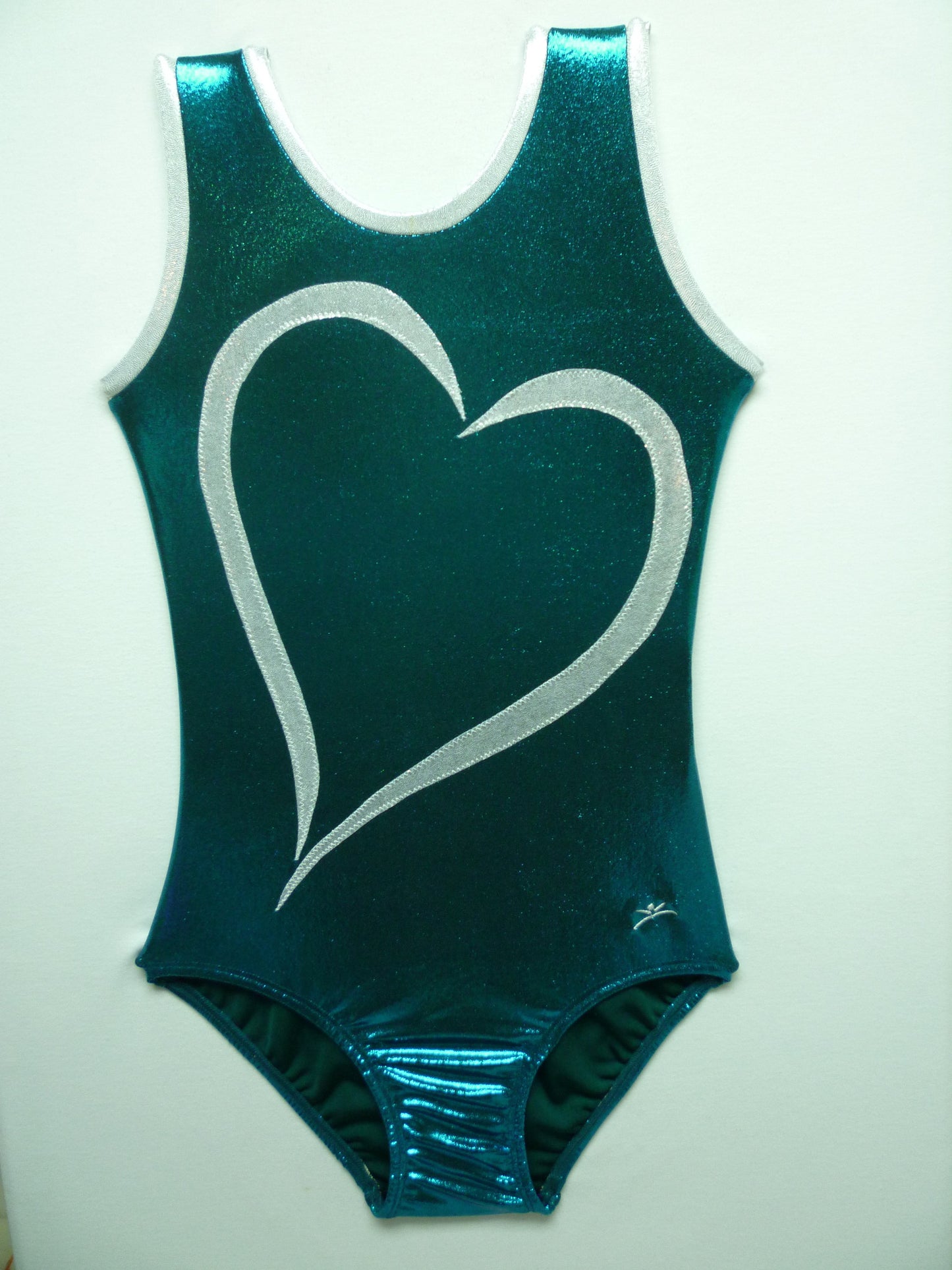 Heart- Open plus 1 Emerald Mystique Tank Bodysuit