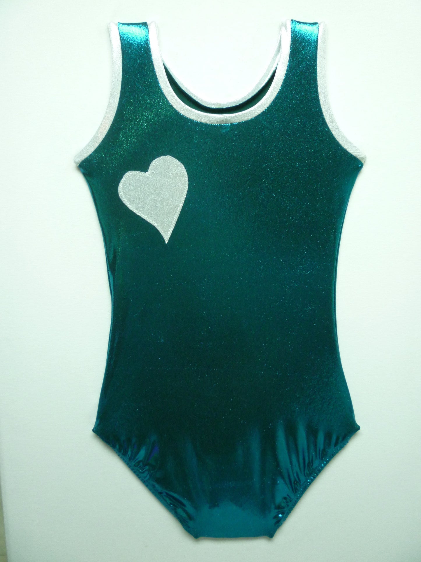 Heart- Open plus 1 Emerald Mystique Tank Bodysuit