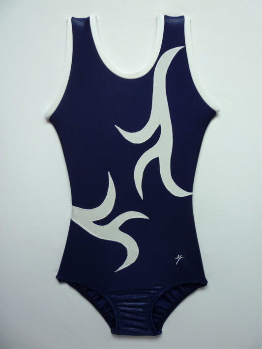 Vines 2 C-Navy Black Tank Mystique Bodysuit