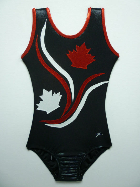 Canada 9 Black Mystique Tank Bodysuit