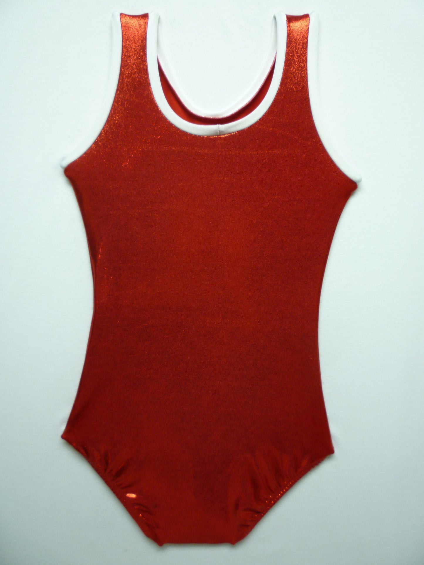 Heart- Open Red Mystique Tank Bodysuit