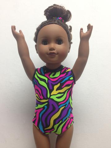 Zeon Printed bodysuit w/ black mystique edges (Fabric sample is on a doll bodysuit)