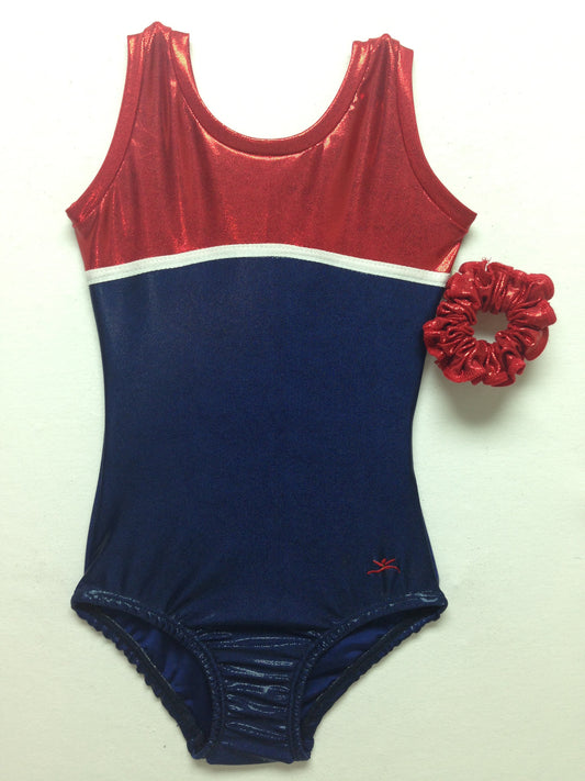 Annie Navy w/ Red Tank Mystique Bodysuit