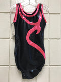 Flames Black Mystique w/ Coral Appliqué
