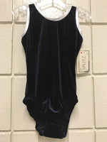 Velvet Navy Tank Bodysuit w/ silver edges