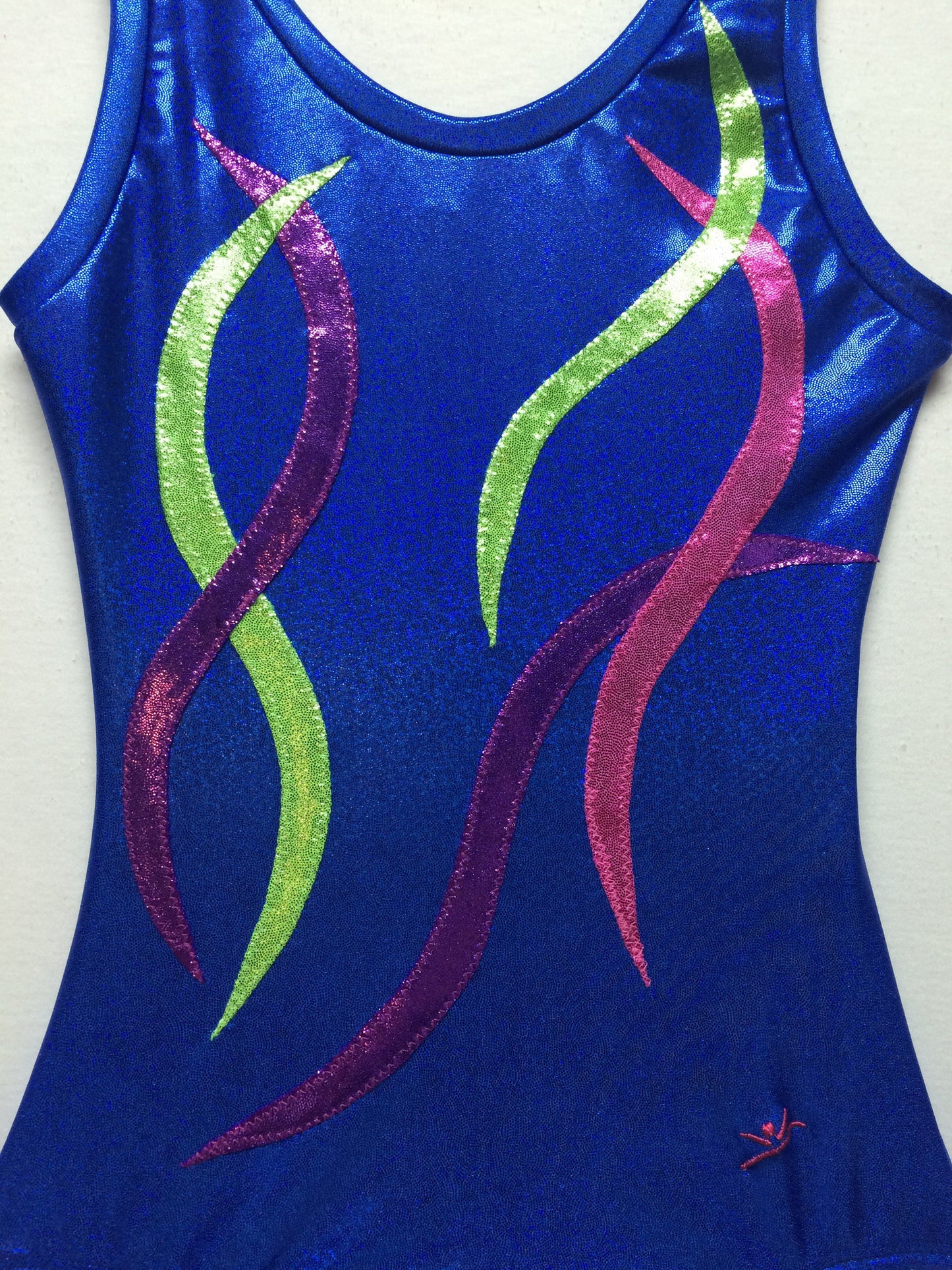 S5 Royal Blue Micro-dot Tank Bodysuit