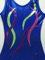 S5 Royal Blue Micro-dot Tank Bodysuit