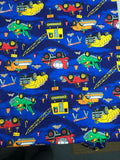 Trucks quilting cotton fabric- by the meter