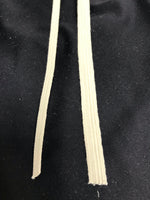 1/4 " (6mm) Braided Elastic-Natural Colour by the meter